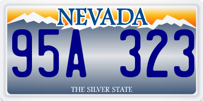 NV license plate 95A323