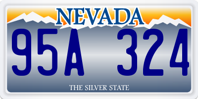 NV license plate 95A324