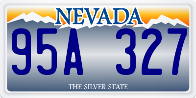 NV license plate 95A327