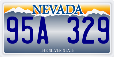 NV license plate 95A329