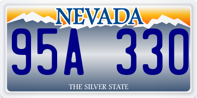NV license plate 95A330