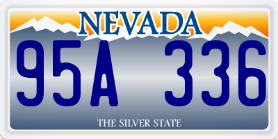 NV license plate 95A336