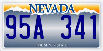 NV license plate 95A341