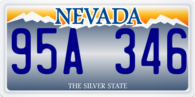 NV license plate 95A346