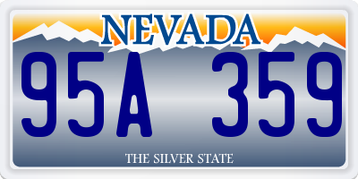 NV license plate 95A359