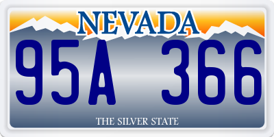 NV license plate 95A366