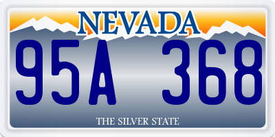 NV license plate 95A368