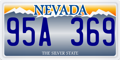 NV license plate 95A369