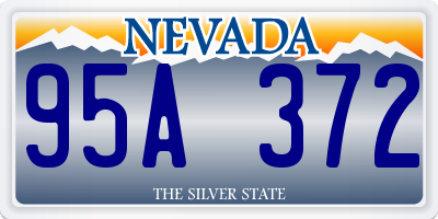 NV license plate 95A372