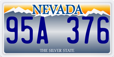 NV license plate 95A376