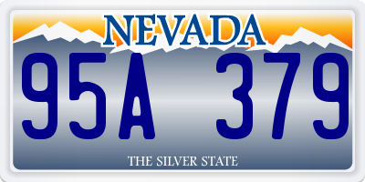 NV license plate 95A379