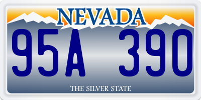 NV license plate 95A390