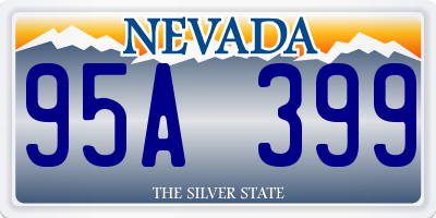 NV license plate 95A399