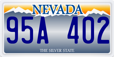 NV license plate 95A402