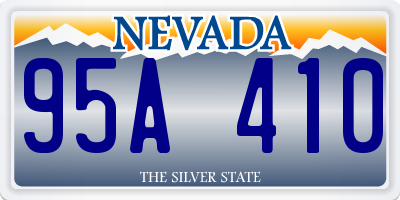 NV license plate 95A410