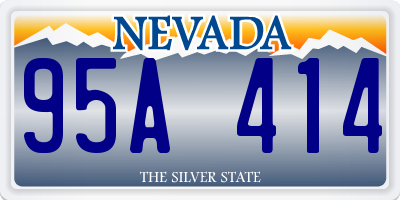 NV license plate 95A414