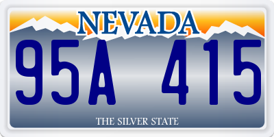 NV license plate 95A415