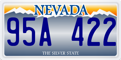 NV license plate 95A422