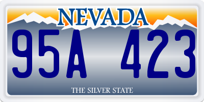 NV license plate 95A423