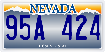 NV license plate 95A424