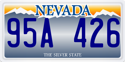NV license plate 95A426
