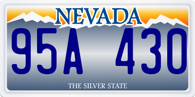 NV license plate 95A430