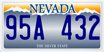 NV license plate 95A432