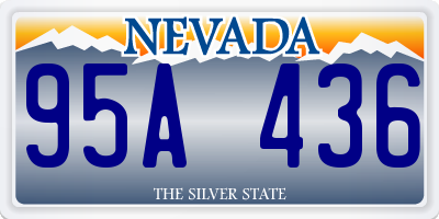 NV license plate 95A436
