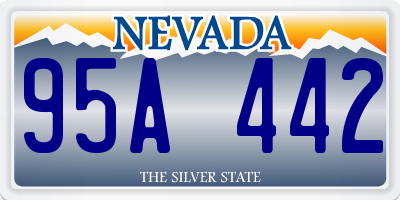NV license plate 95A442