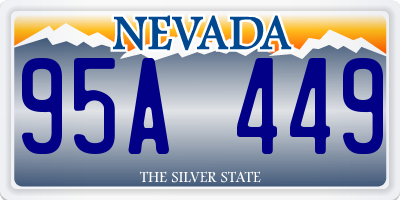 NV license plate 95A449