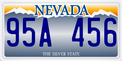 NV license plate 95A456