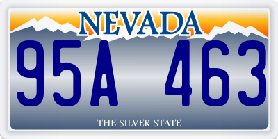 NV license plate 95A463