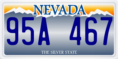 NV license plate 95A467