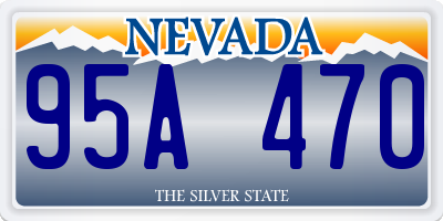 NV license plate 95A470