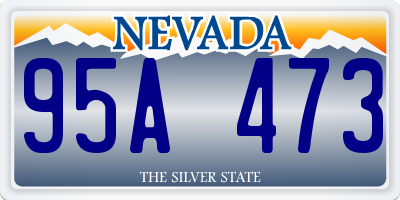 NV license plate 95A473