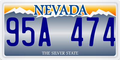 NV license plate 95A474