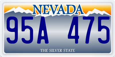 NV license plate 95A475