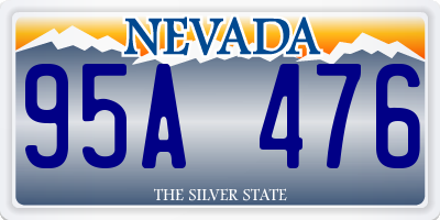 NV license plate 95A476