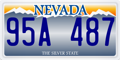 NV license plate 95A487