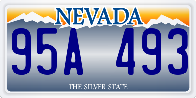 NV license plate 95A493