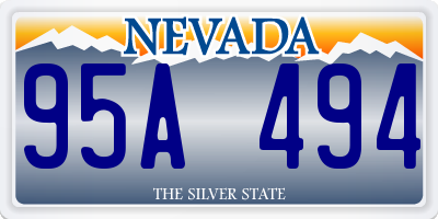 NV license plate 95A494