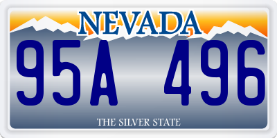 NV license plate 95A496