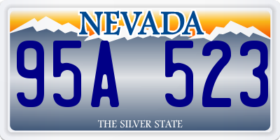 NV license plate 95A523