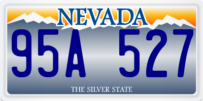 NV license plate 95A527