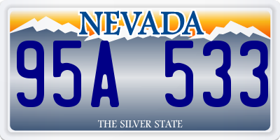 NV license plate 95A533