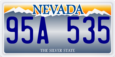 NV license plate 95A535