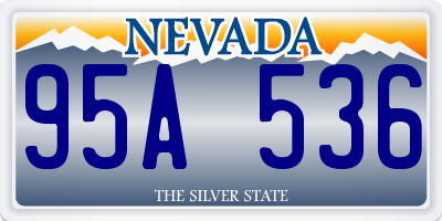 NV license plate 95A536