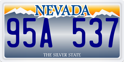 NV license plate 95A537