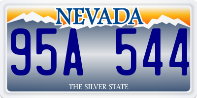 NV license plate 95A544