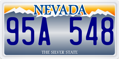 NV license plate 95A548